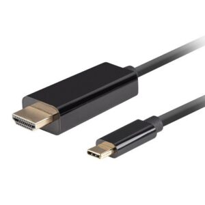 LANBERG KABEL USB-C(M)->HDMI(M) 1M 4K 60HZ CZARNY CA-CMHD-10CU-0010-BK