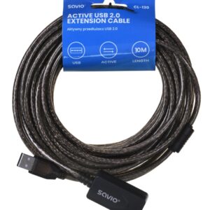zdjecie-1750865842.jpg SAVIO CL-130 | Aktywny przedłużacz USB AM‑AF | 10 m