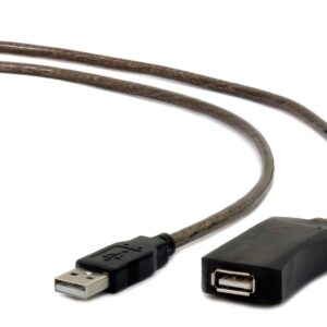 Kabel GEMBIRD UAE-01-10M (USB M - USB F; 10m; kolor czarny)