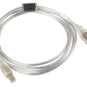 Kabel Lanberg CA-USBA-12CC-0018-TR (USB 2.0 M - USB 2.0 M; 1,8m; kolor przeźroczysty)