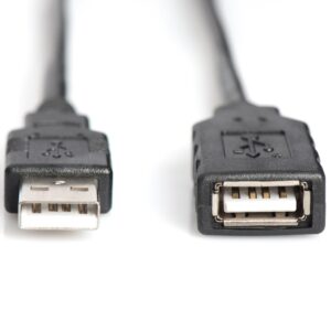 Kabel DIGITUS DA-73101 (USB M - USB F; 15m; kolor czarny)