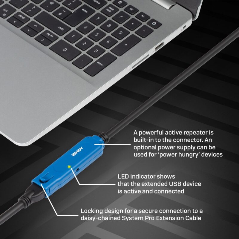 CABLE USB3 EXTENSION 10M/43157 LINDY