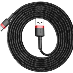 BASEUS KABEL CAFULE 2A 2M (CZERWONO-CZARNY)