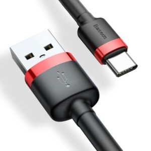 BASEUS KABEL CAFULE 2A 2M (CZERWONO-CZARNY)