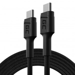GREEN CELL KABEL KABGC29 GC POWERSTREAM USB-C - USB-C 200CM, POWER DELIVERY 60W, ULTRA CHARGE, QC 3.0