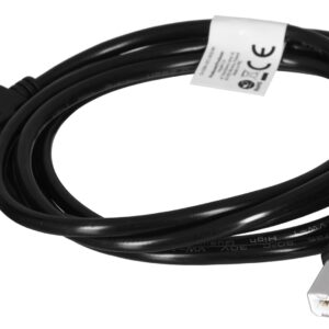 Kabel Lanberg CA-USBA-10CC-0018-BK (USB 2.0 M - USB 2.0 M; 1,8m; kolor czarny)
