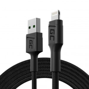 GREEN CELL KABEL KABGC18 GC POWERSTREAM USB-A - LIGHTNING 200CM, SZYBKIE ŁADOWANIE