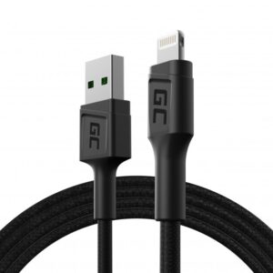 GREEN CELL KABEL KABGC21 GC POWERSTREAM USB-A - LIGHTNING 120CM, SZYBKIE ŁADOWANIE