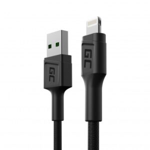 GREEN CELL KABEL KABGC24 GC POWERSTREAM USB-A - LIGHTNING 30CM, SZYBKIE ŁADOWANIE