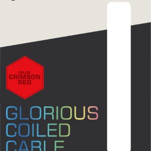 Glorious PC Gaming Race Coiled Czerwony 1,37 m