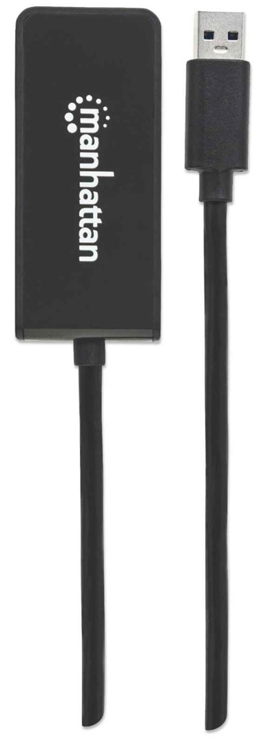 Manhattan 152259 zewnętrzna karta graficzna usb Czarny