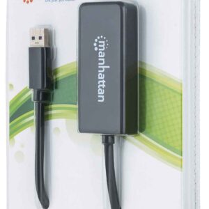 Manhattan 152259 zewnętrzna karta graficzna usb Czarny