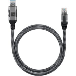 Kabel sieciowy USB-A na Gigabit Ethernet RJ45 1m Techly ICOC U3A-RJ45-010
