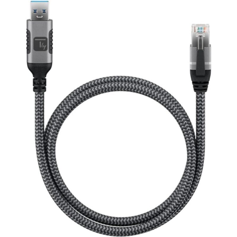 Kabel sieciowy USB-A na Gigabit Ethernet RJ45 1m Techly ICOC U3A-RJ45-010