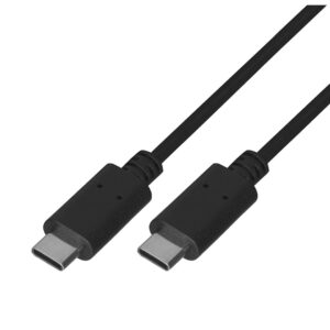 Kabel Lanberg CA-CMCM-10CU-0010-BK (USB typu C - USB typu C ; 1m; kolor czarny)