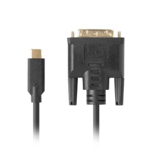 LANBERG KABEL USB-C(M)->DVI-D(24+1)(M) 1.8M CZARNY CA-CMDV-10CU-0018-BK