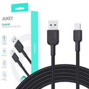 AUKEY CB-NAC2 KABEL USB-C QC PD 1.8M 3A 60W NYLON