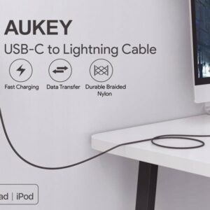 AUKEY CB-CL03 NYLONOWY KABEL USB C-LIGHTNING 2M PD