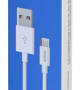 Kabel SAVIO CL-123 (Micro USB - USB 2.0 ; 1m; kolor biały)