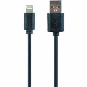 Kabel GEMBIRD CC-USB2-AMLM-1M (USB 2.0 M - Lightning M; 1m; kolor czarny)