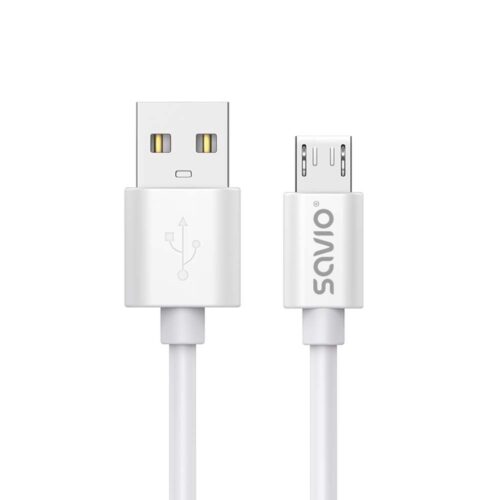 SAVIO KABEL USB-A - MICRO USB, 3 M, BIAŁY, CL-167