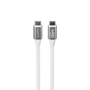 Kabel Havit Typ C-Typ C CB6290 (biały/szary; 100cm)