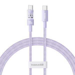 Kabel Baseus Gem Typ C-Typ C 100W 1m (fioletowy)