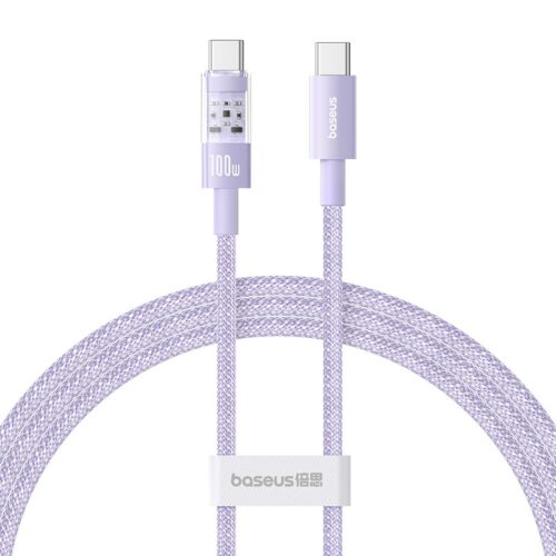 Kabel Baseus Gem Typ C-Typ C 100W 1m (fioletowy)