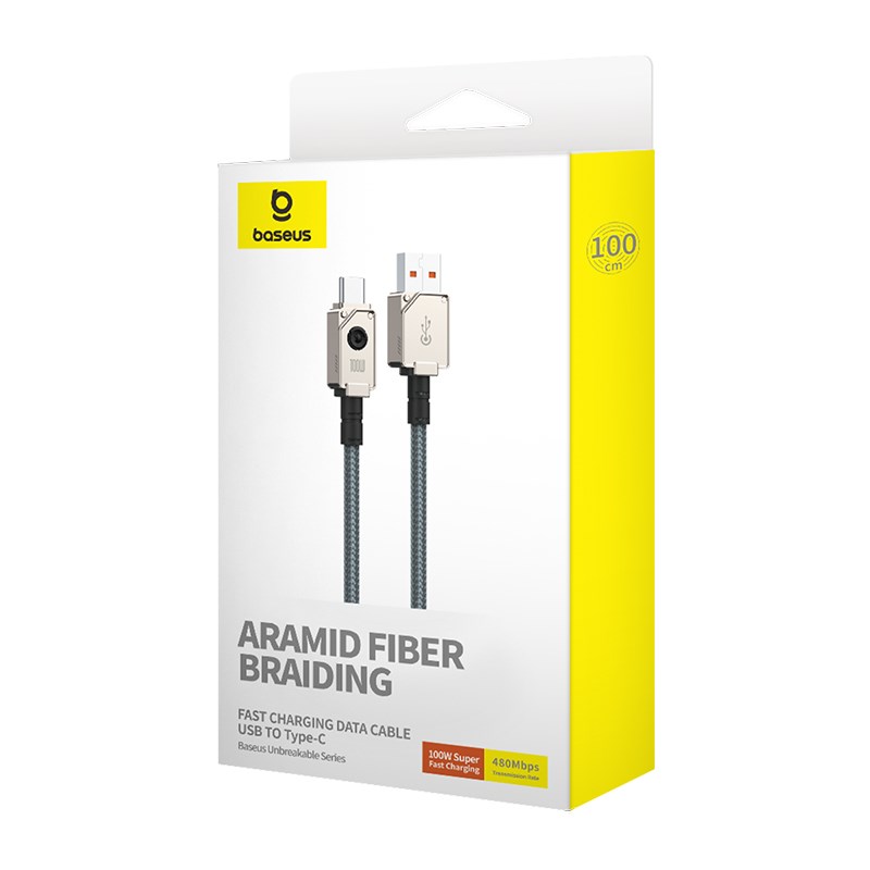 Kabel Baseus Unbreakable USB-USB C 100W 1m (biały)