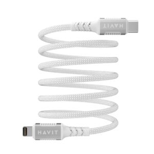 Kabel magnetyczny Havit Typ C-Lightning (biały)