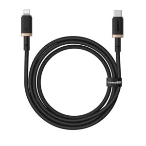 Kabel Baseus Dura Typ C 20W 1m (czarno-złoty)