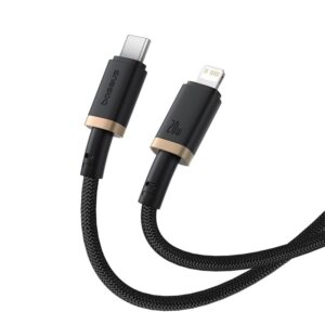 Kabel Baseus Dura Typ C 20W 1m (czarno-złoty)