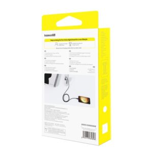 Baseus Dura USB‑A do USB‑C 60 W | Kabel 1 m | Czerwono‑czarny oplot