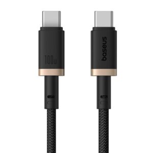 Kabel Baseus Dura Typ C-Typ C 100W 1m czarno-złoty