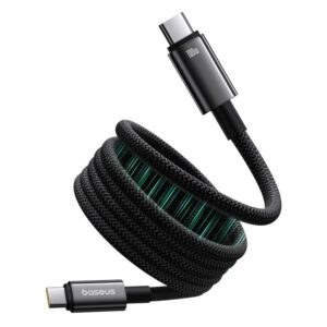 Kabel Baseus Tungsten magnetyczny USB C-USB C 100W 1m (czarny)