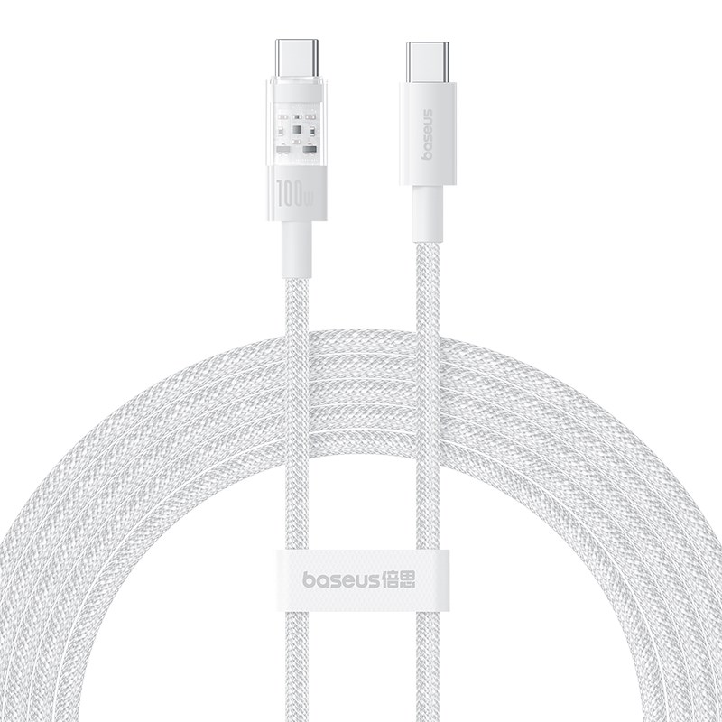 Kabel Baseus Gem Typ C-Typ C 100W 2m (biały)