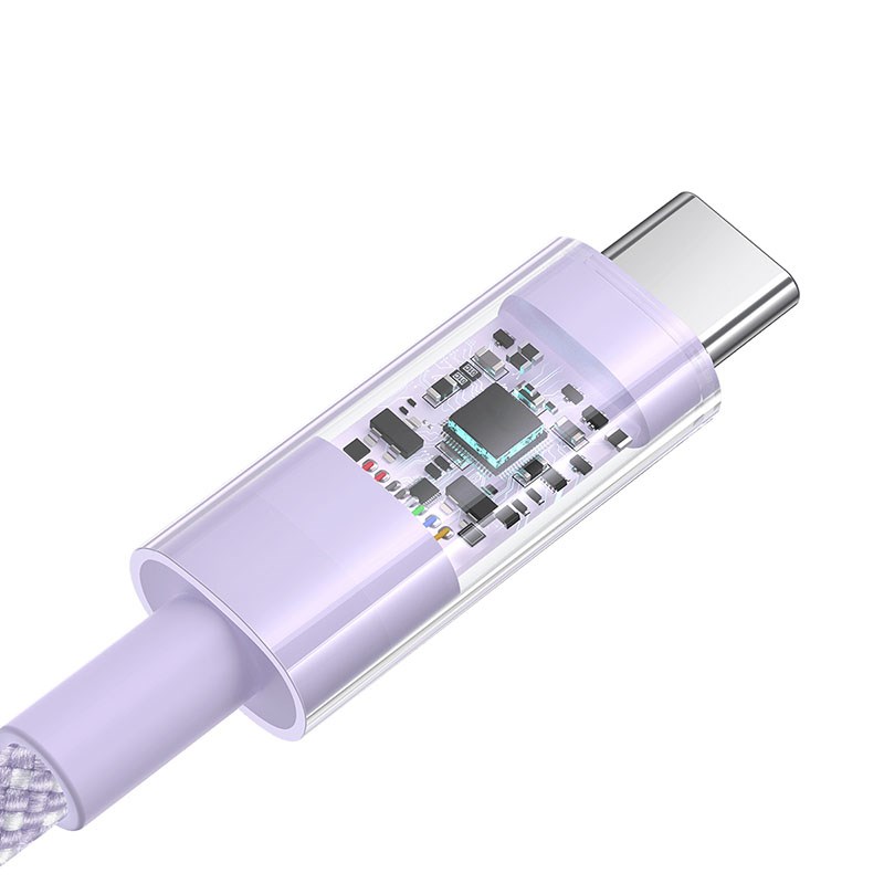 Kabel Baseus Gem USB-USB C 100W 1m (fioletowy)