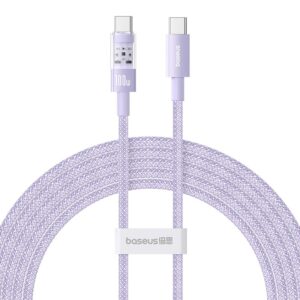 Kabel Baseus Gem Typ C-Typc C 100W 2m (fioletowy)