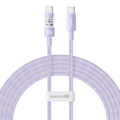 Kabel Baseus Gem Typ C-Typc C 100W 2m (fioletowy)