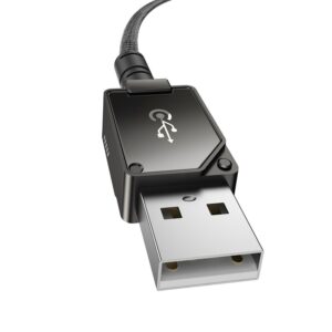 Kabel Baseus Unbreakable USB-IP 2.4A 1m (czarny)