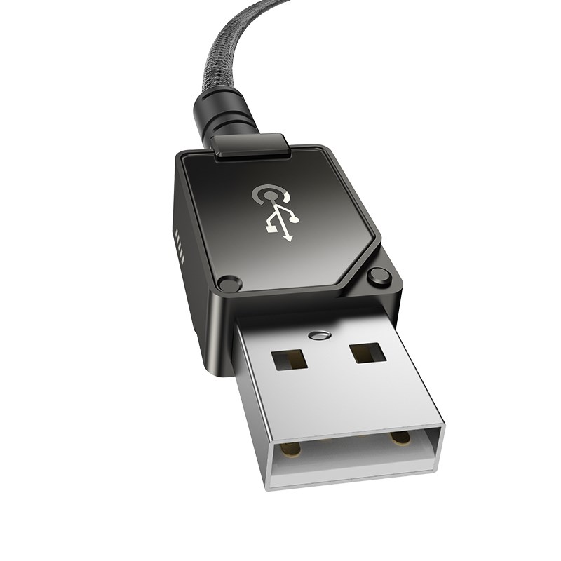Kabel Baseus Unbreakable USB-IP 2.4A 1m (czarny)