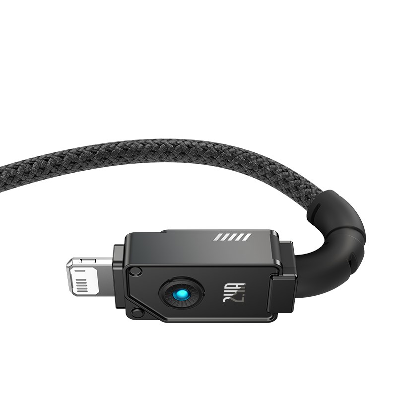 Kabel Baseus Unbreakable USB-IP 2.4A 1m (czarny)