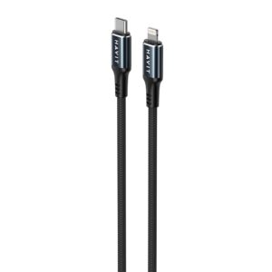 Kabel do ladowania Havit USB-C - Lightning CB6311 (czarny)
