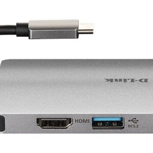 D-Link DUB-M810 stacja dokująca Przewodowa USB 3.2 Gen 1 (3.1 Gen 1) Type-C Aluminium
