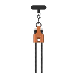 Kabel do ładowania Havit USB-C+USB-C CB6344 1.2M (czarno/szaro/brązowy)