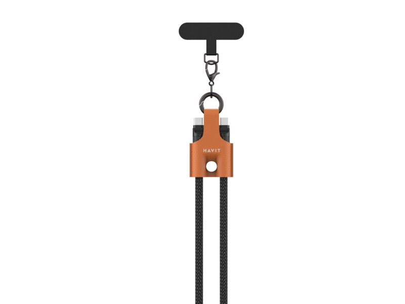 Kabel do ładowania Havit USB-C+USB-C CB6344 1.2M (czarno/szaro/brązowy)