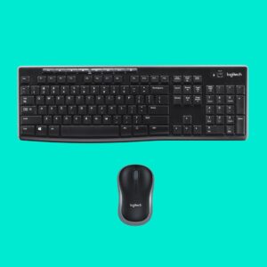 Klawiatura membranowa Logitech MK270 920-004508 (USB (Radio 2.4 GHz); kolor czarny)