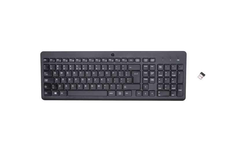 HP 220 Wireless Keyboard | 2,4 GHz bezprzewodowa klawiatura | czarna multimedialna