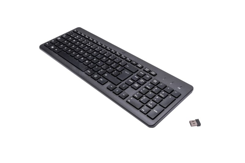 HP 220 Wireless Keyboard | 2,4 GHz bezprzewodowa klawiatura | czarna multimedialna