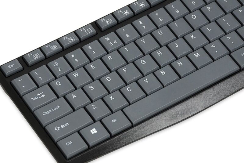 IBOX Eris | przewodowa klawiatura USB | szara, ergonomiczna